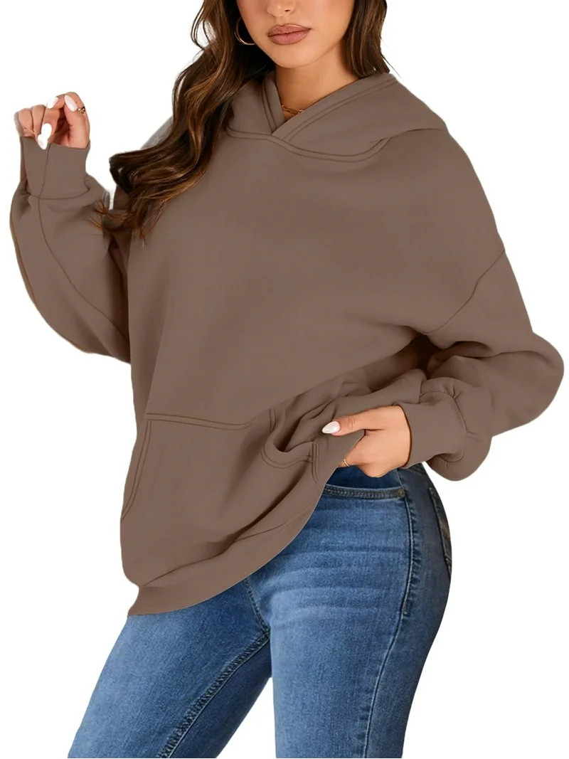 Shine Up Hoodies for Women Fleece Hooded Sweatshirts Oversized Pullover Long Sleeve Ladies Tops w... | Walmart (US)