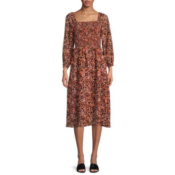 Beachlunchlounge Women's Khaleesi Square Neck Dress - Walmart.com | Walmart (US)