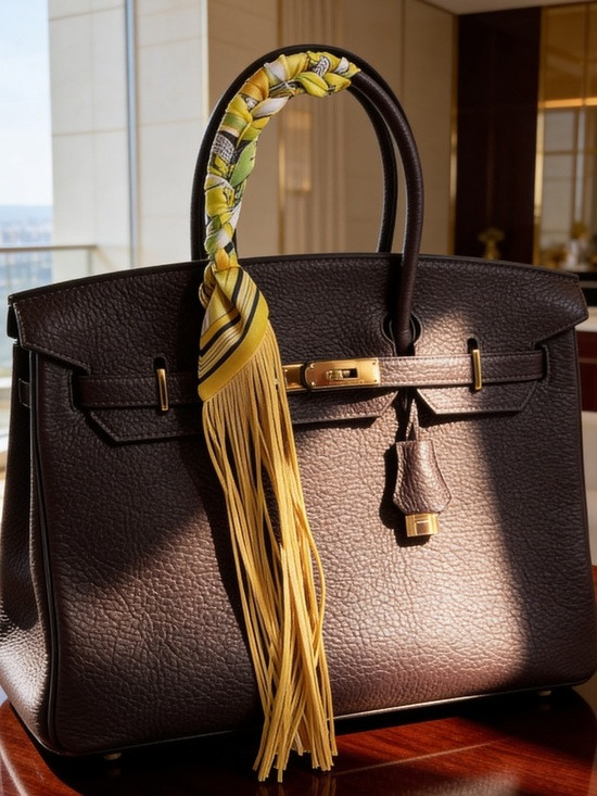 Fringe Handbag Wrap/ Scarf in Color: Golden | Poshmark