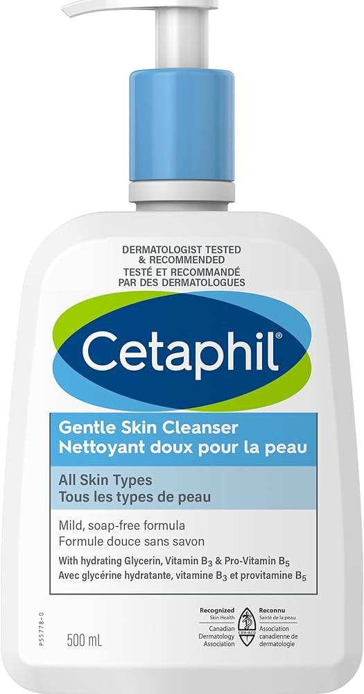 Cetaphil Gentle Skin Cleanser (500ml) - Hydrating Face Wash & Body Wash - Ideal for Sensitive, Dr... | Amazon (CA)