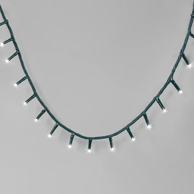 9.5' 3mm 100ct LED Micro Christmas String Lights White with Green Wire - Wondershop™ | Target