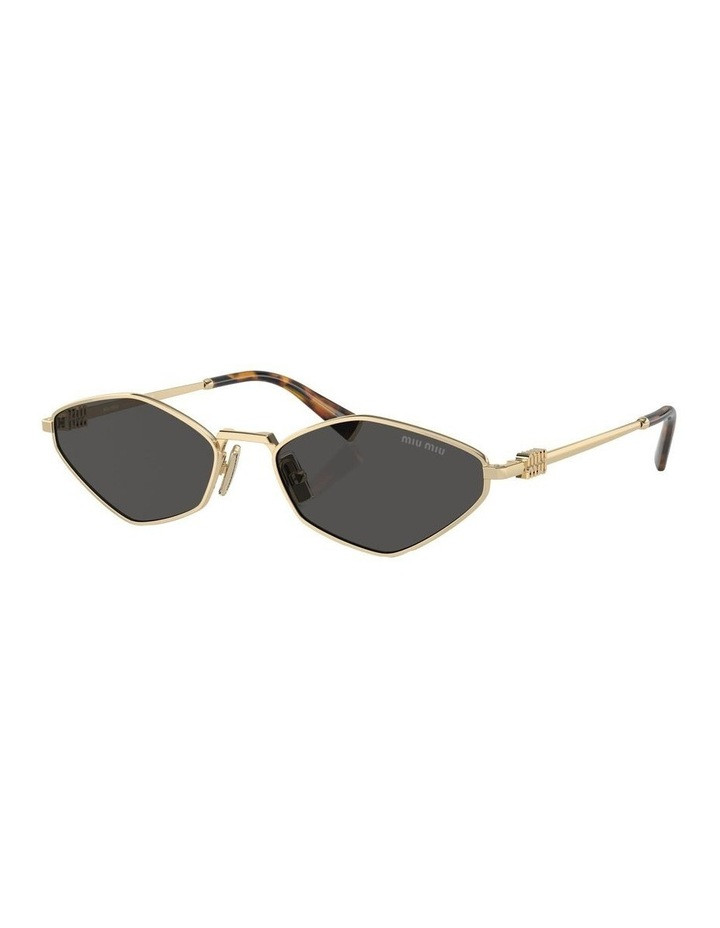 Miu MiuMU 56ZS Sunglasses in Gold | Myer