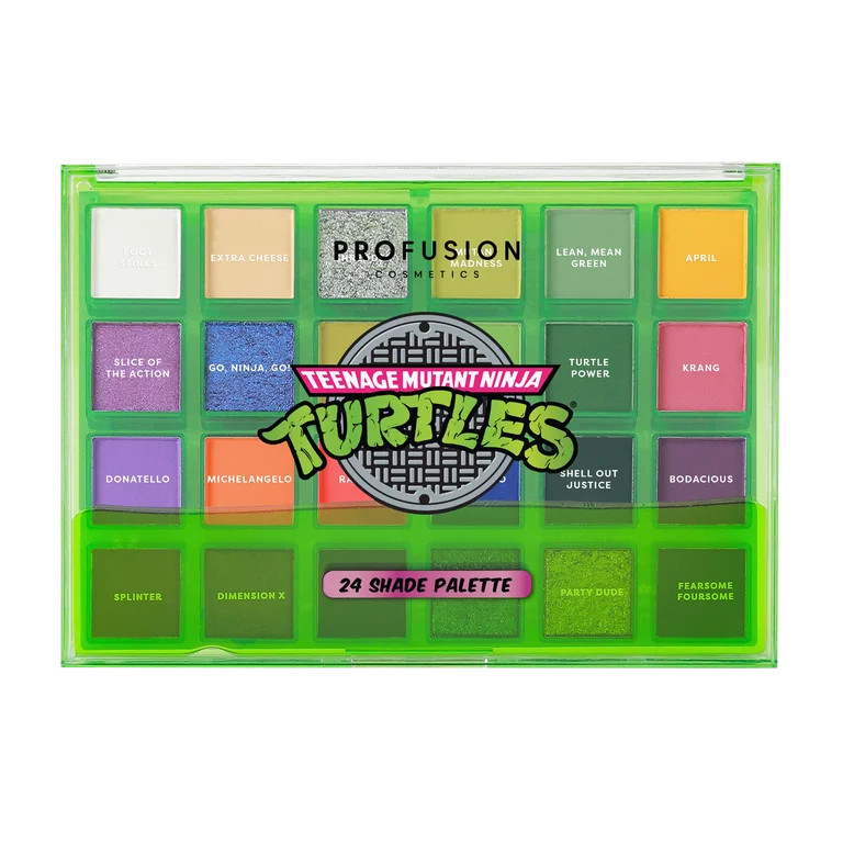 Profusion Cosmetics Teenage Mutant Ninja Turtles 24 Shade Eyeshadow Palette | Walmart (US)