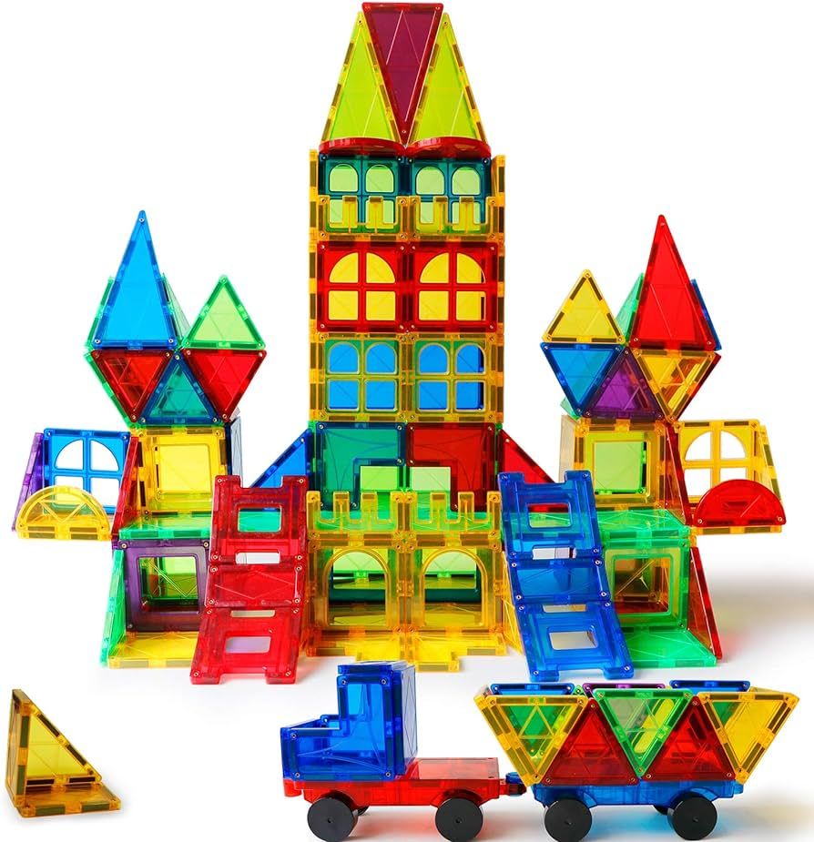 MAGBLOCK 120 PCS Magnetic Blocks, Magnetic Tiles Building Blocks for Kids Toys丨Magnet Toys Set ... | Amazon (US)