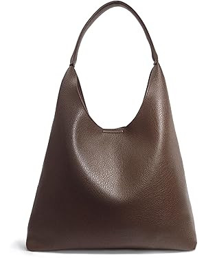 HOXIS Hobo Bags for Women Soft Vegan Leather Shoulder Handbag Slouchy Tote Purses | Amazon (US)