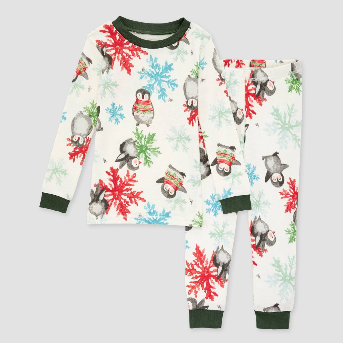 Burt's Bees Baby® Toddler Organic Cotton Tight Fit Toddler 2pc Holiday Pajama Set | Target
