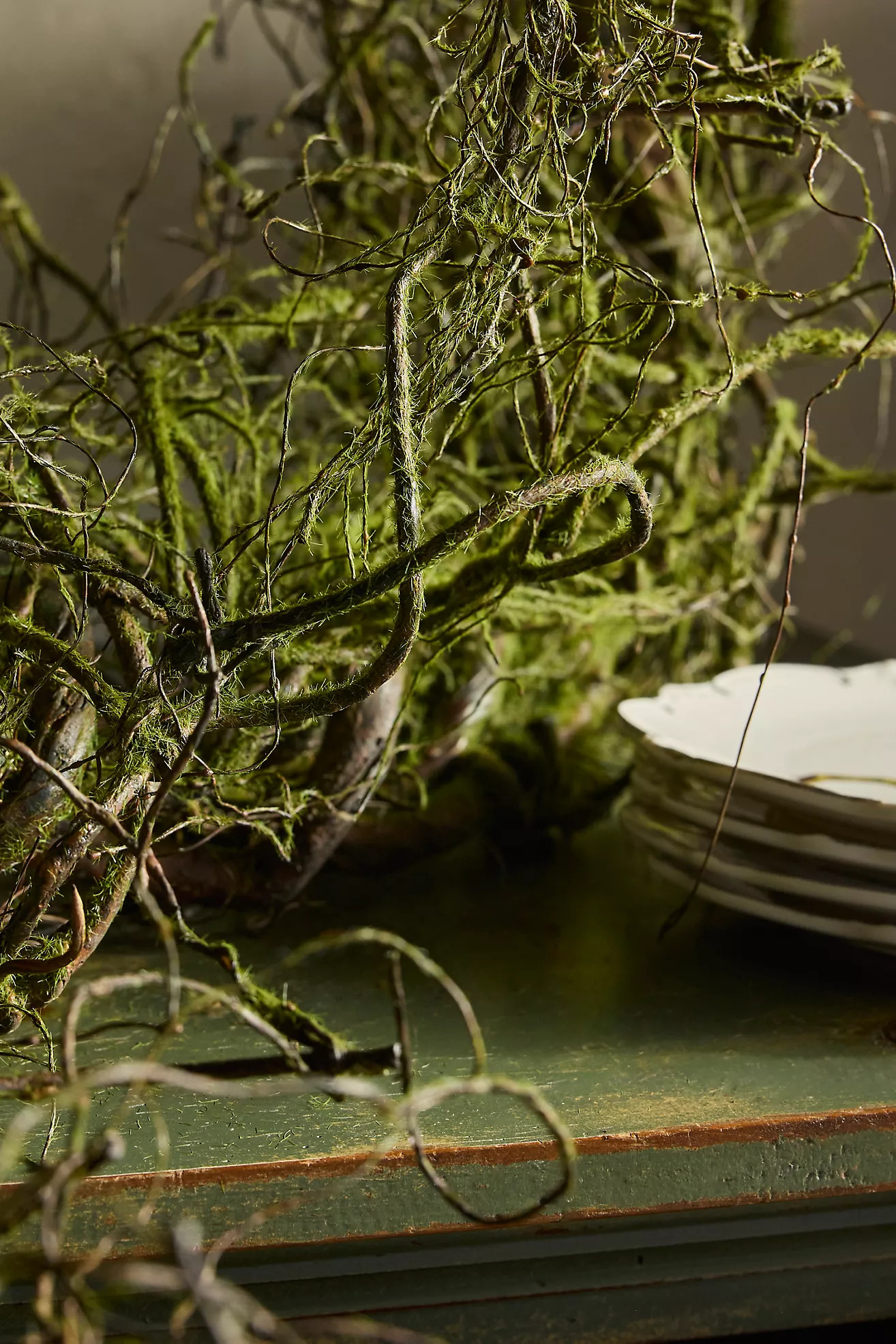 Faux Mossy Twig Garland, 10’ | Anthropologie (US)