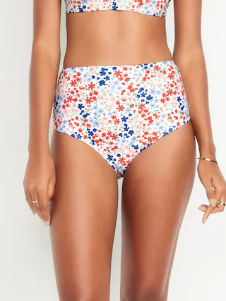 High-Waisted French-Cut Bikini Swim Bottoms | Old Navy (US)