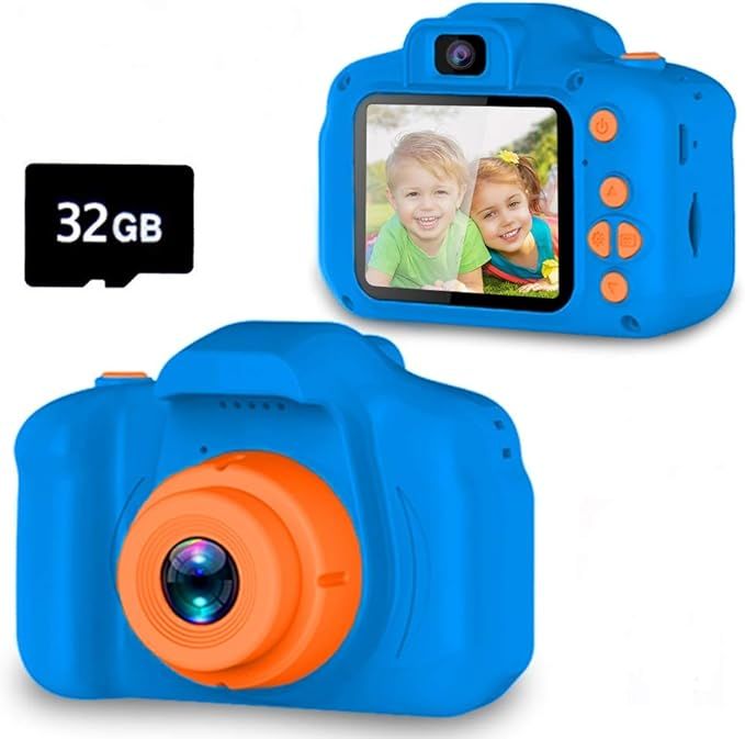 Seckton Upgrade Kids Selfie Camera, Christmas Birthday Gifts for Boys Age 3-9, HD Digital Video C... | Amazon (US)