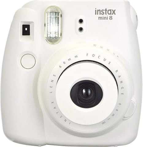 Fujifilm instax mini 8 Camera, 1/60 sec Shutter Speed, 62x46mm Picture Size, White | Amazon (US)