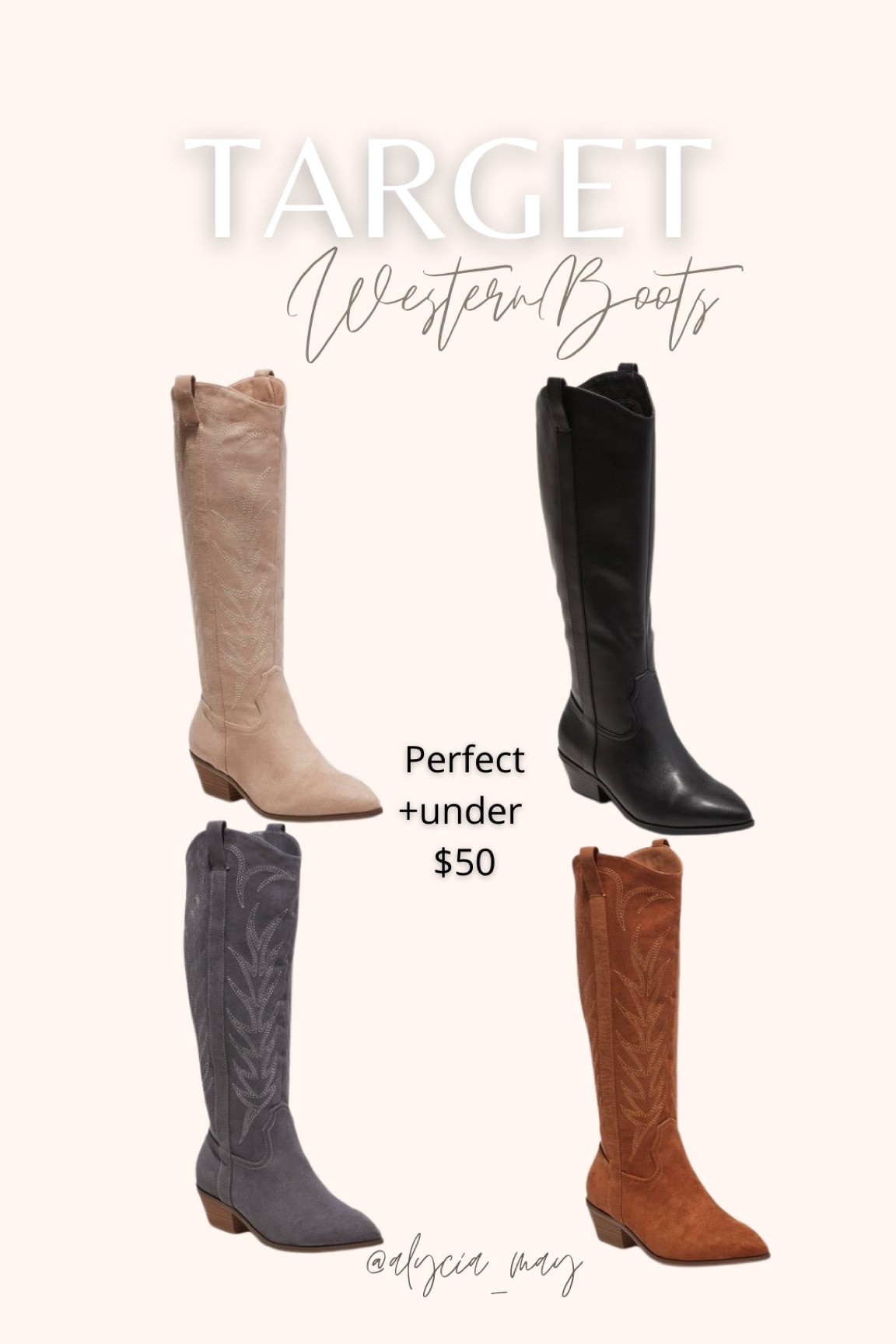 Target Western Boots! 🍂

#LTKunder50 #LTKstyletip #LTKshoecrush