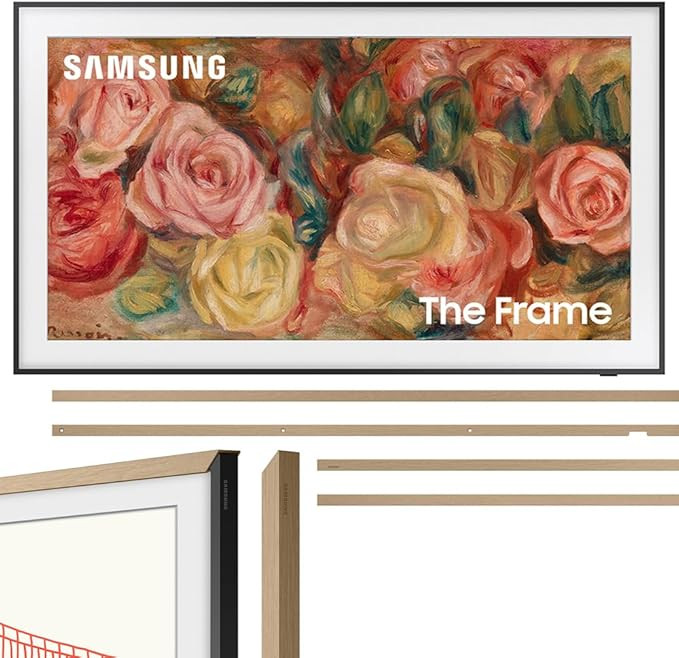 SAMSUNG QN43LS03DAFXZA 43 inch The Frame QLED 4K Smart TV 2024 Bundle 43 inch The Frame Customiza... | Amazon (US)