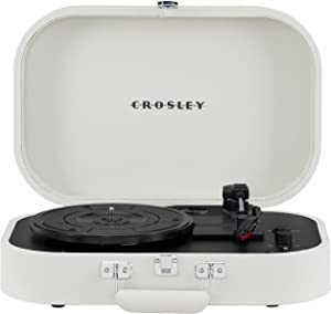 Amazon.com: Crosley CR8009B-DU Discovery Vintage Bluetooth in/Out 3-Speed Belt-Driven Suitcase Vi... | Amazon (US)
