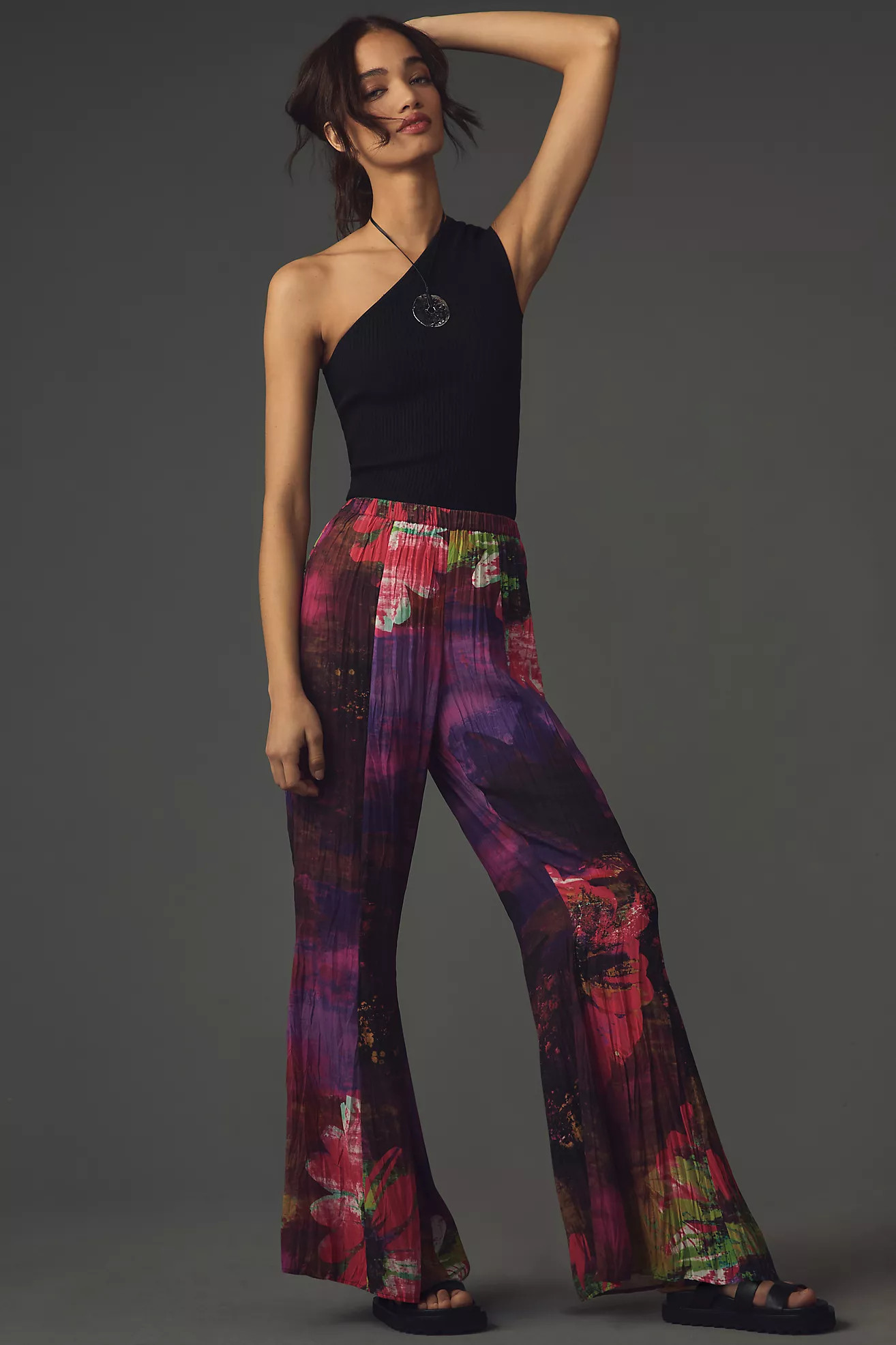 Plenty by Tracy Reese Pleated Flare Pants | Anthropologie (US)