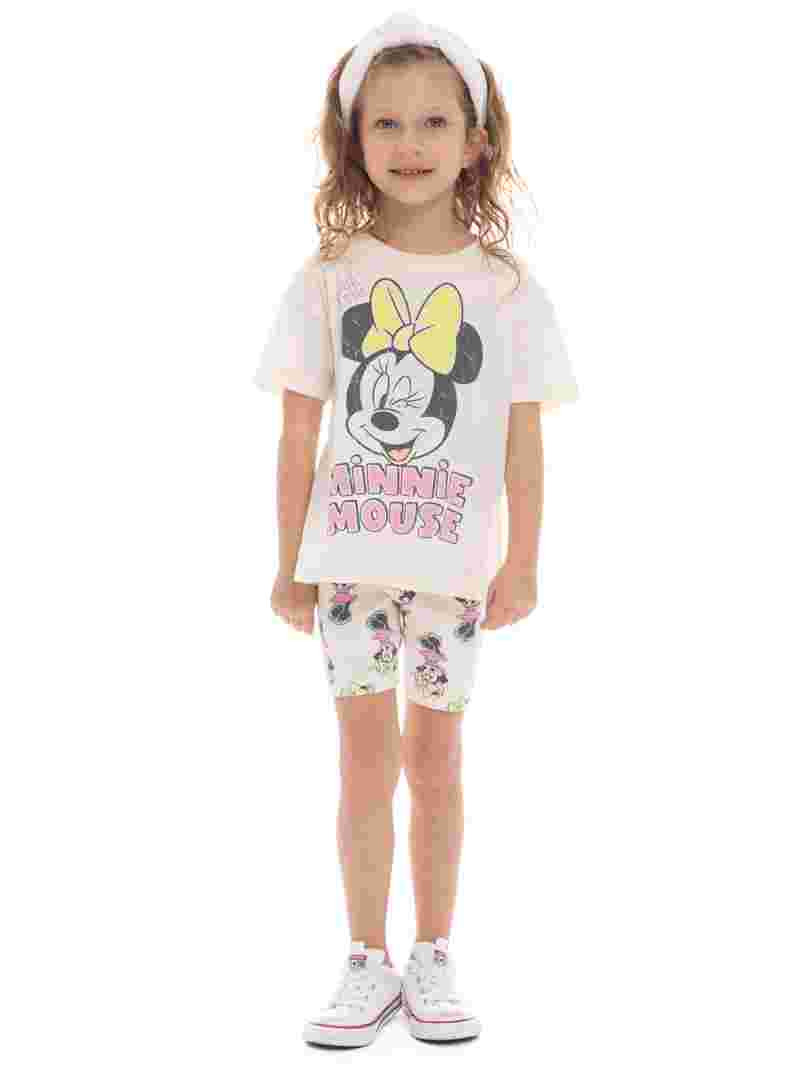 Minnie Mouse Toddler Girl Graphic Tee and Bike Shorts Set, 2-Piece, Sizes 12M-5T - Walmart.com | Walmart (US)