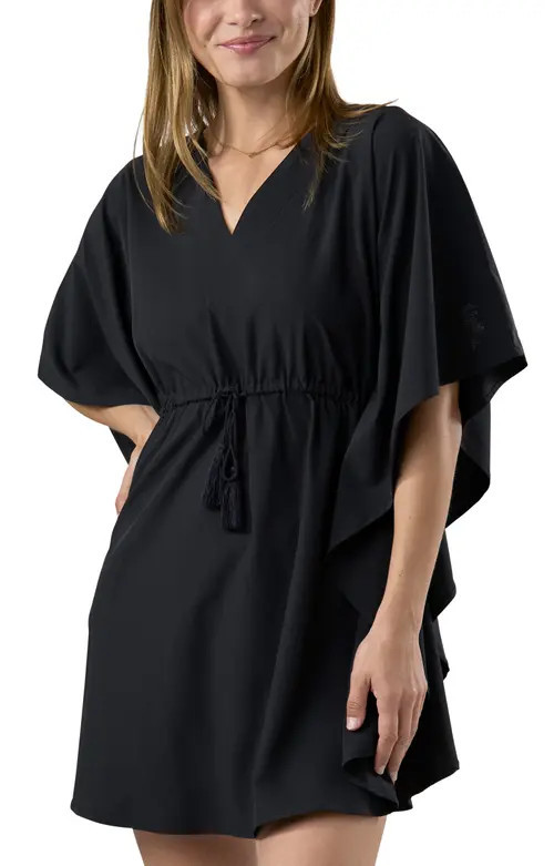 UV Skinz Kaftan Cover-Up in Black at Nordstrom, Size Large | Nordstrom
