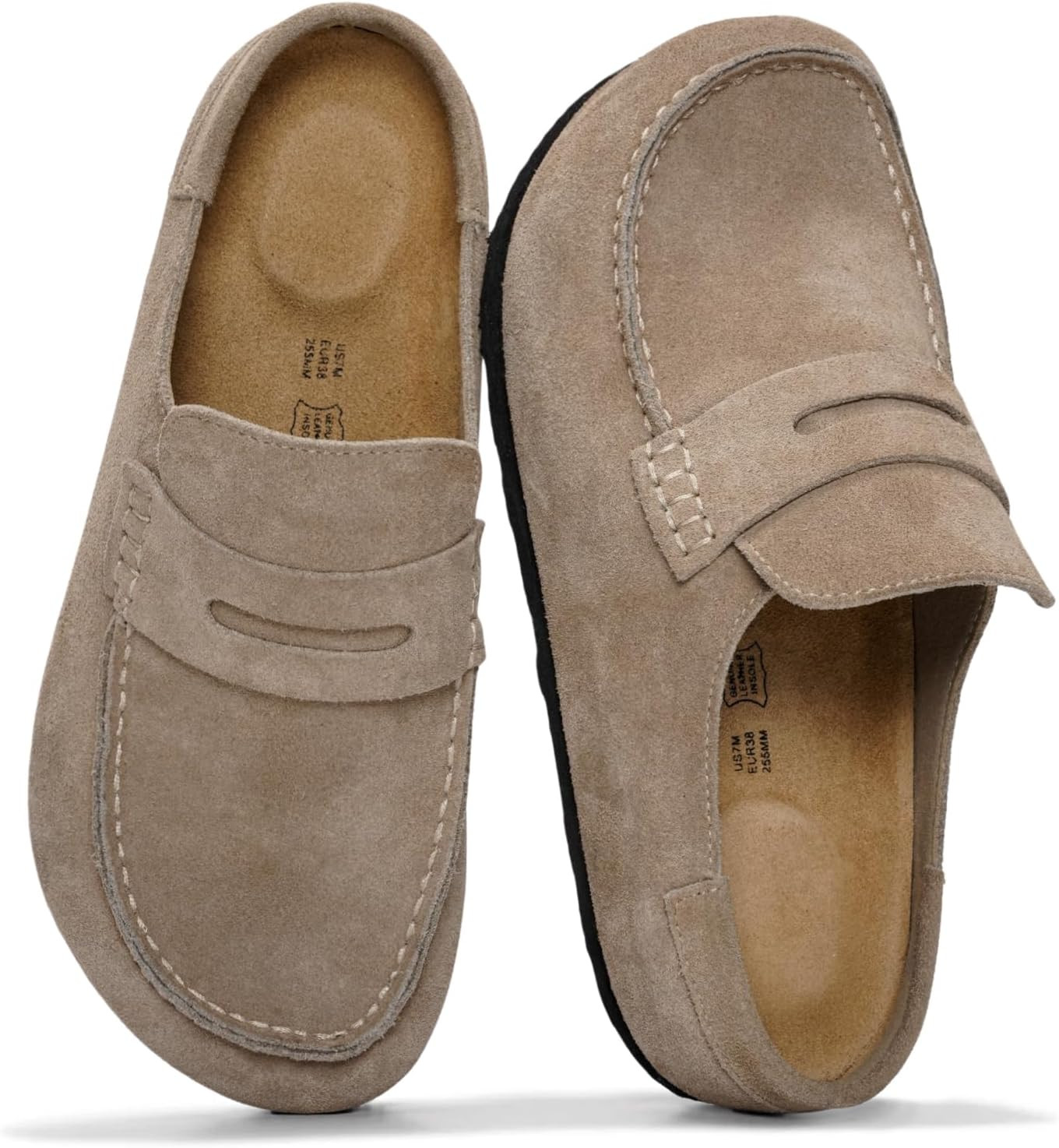 Project Cloud 100% Genuine Leather Moccasin Clogs for Women Fall Shoes | Amazon (US)