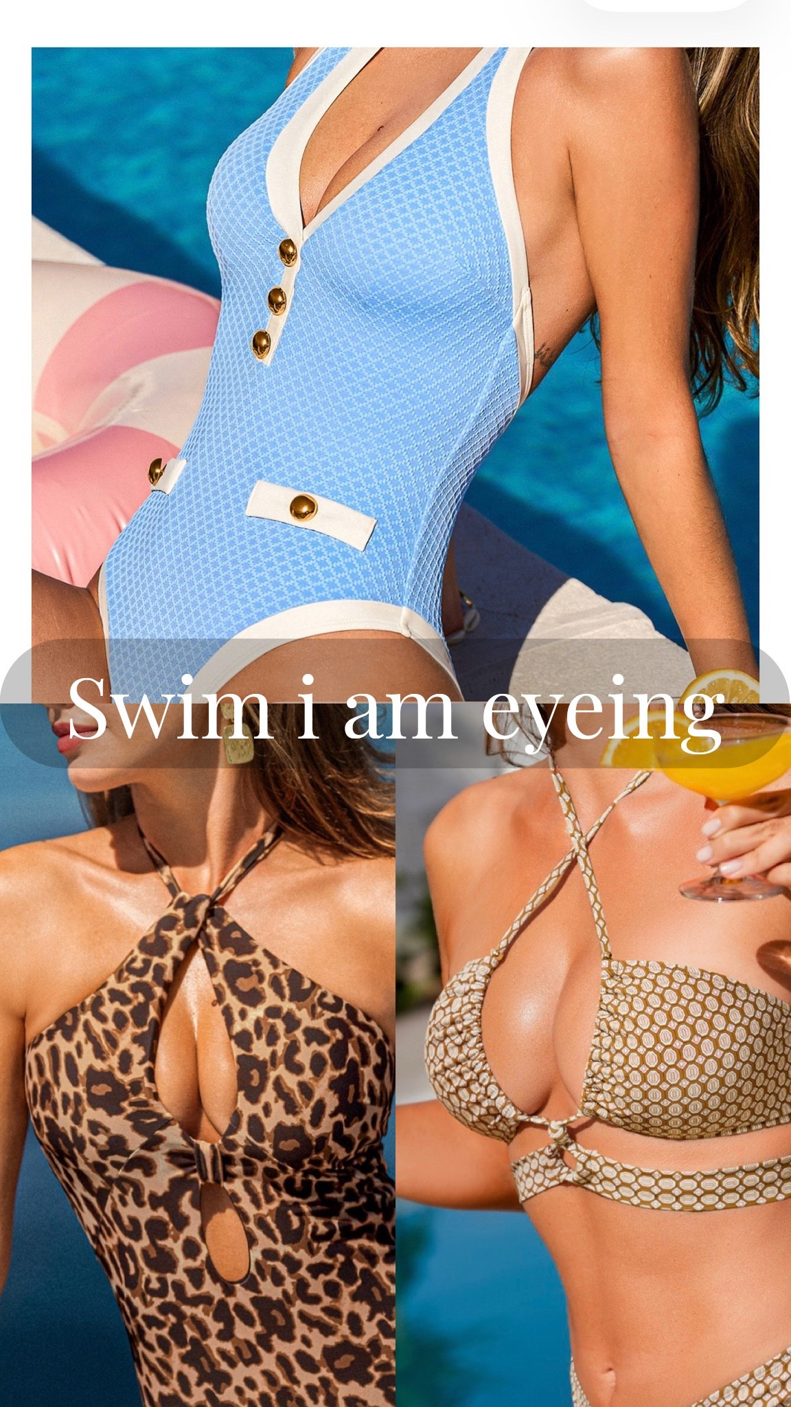 The swimsuits I am eyeing up for summer vacations.