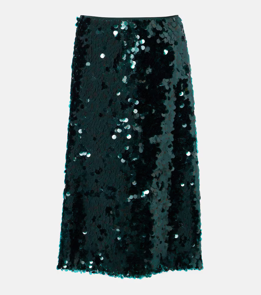 Vince Lucite sequined midi skirt | Mytheresa (UK)