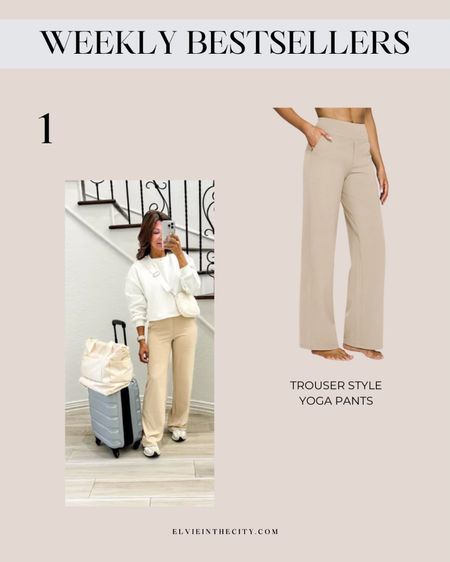 These yoga trouser pants are my #1 bestseller again this week! Great for travel or the office, they’re super comfortable and come in several colors.

Ootd, travel outfit, spring outfit, summer outfit, amazon fashion, athleisure

#LTKFindsUnder50

#LTKTravel #LTKStyleTip
