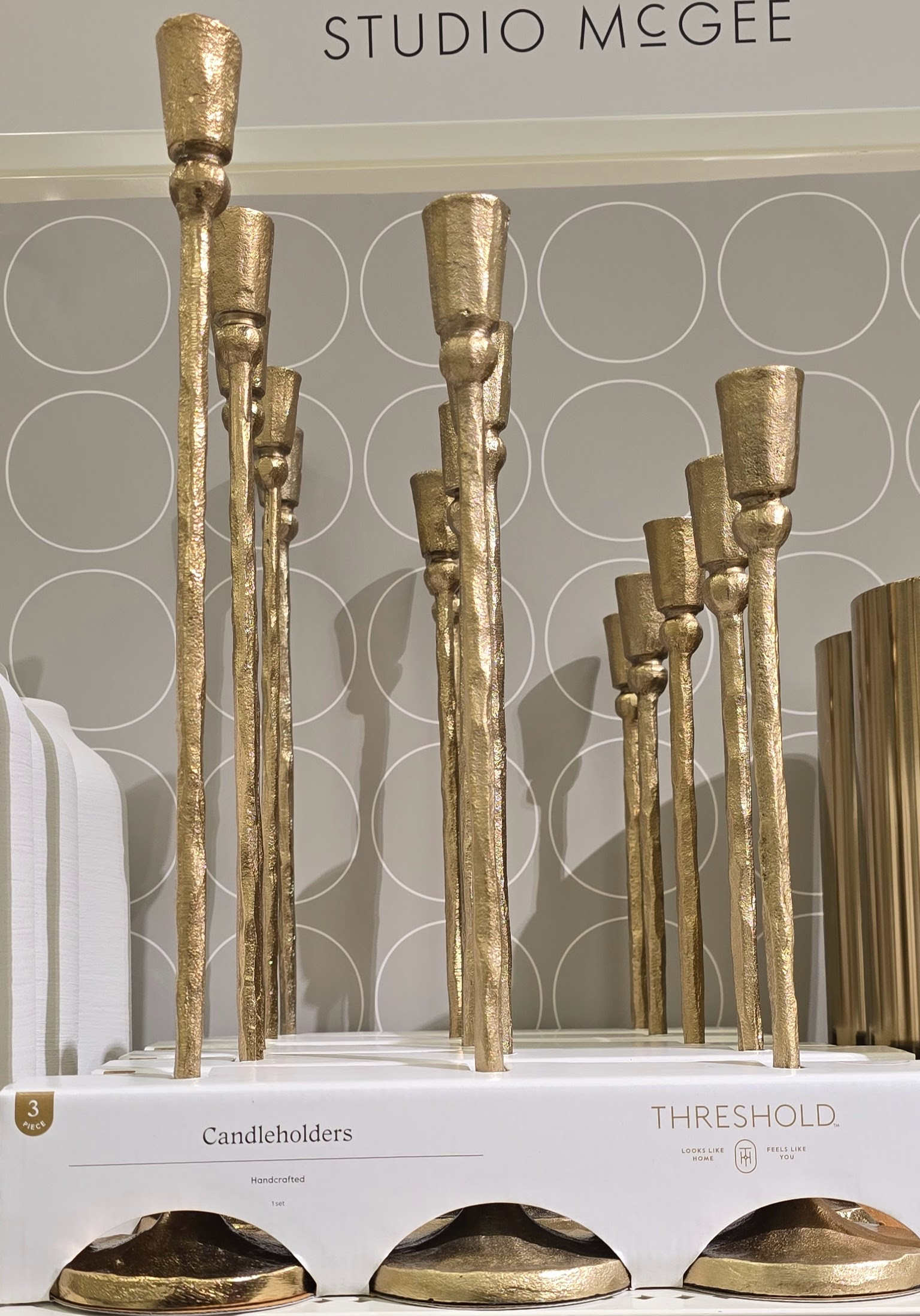 hammered gold taper candle holder. Love these!  

 #LTKSeasonal #LTKHome