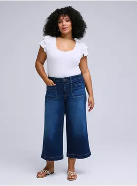 Belle Isle Crop Jean with Patch Pocket | Torrid (US & Canada)
