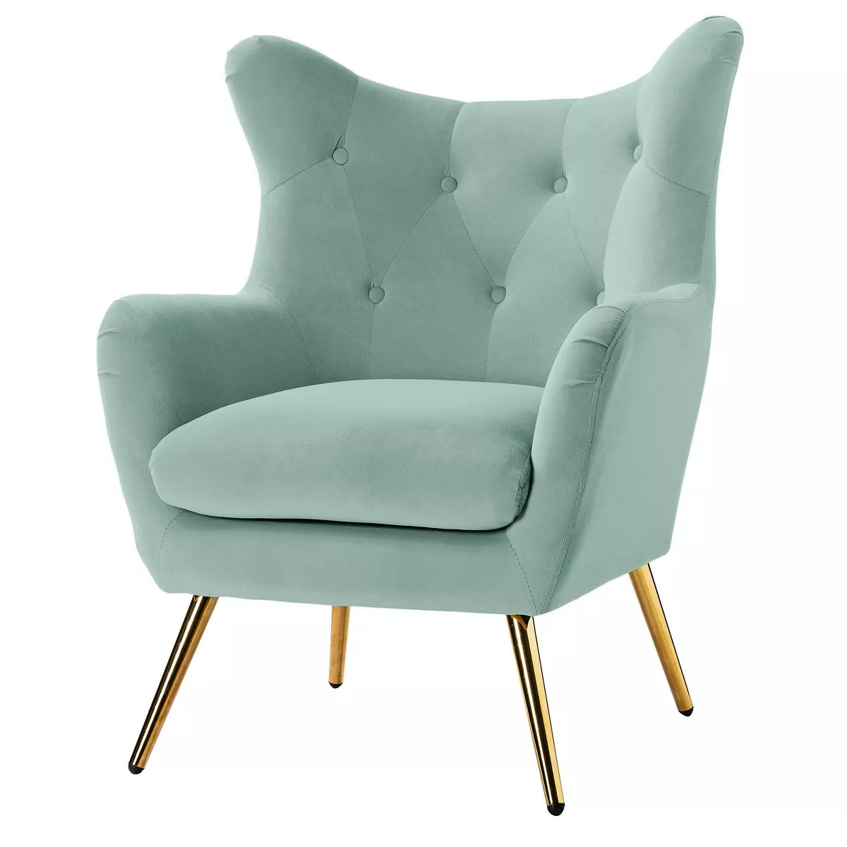 Godefroy Upholstery Accent Chair velvet with Wingback | Karat Home | Target