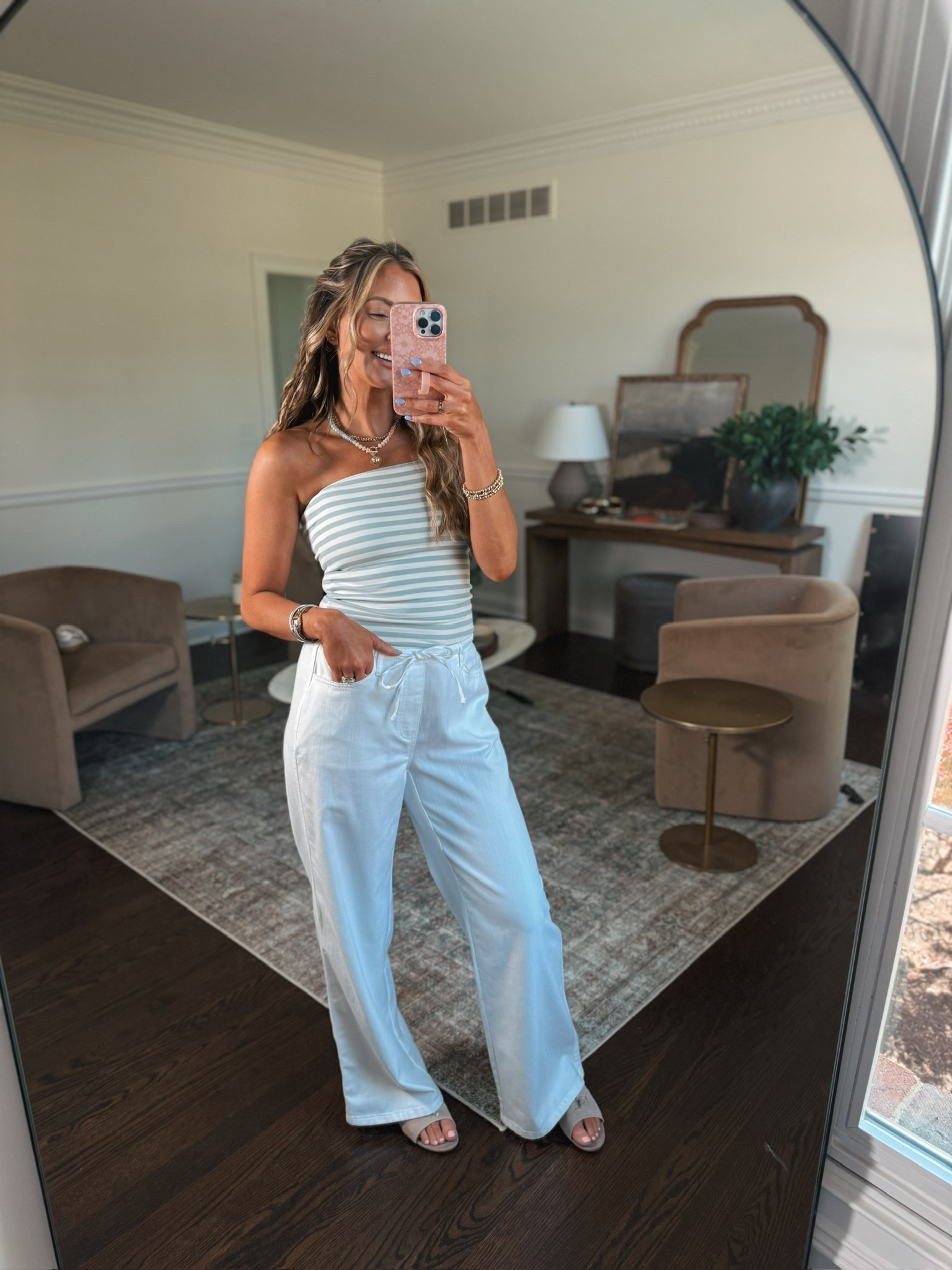 A cute summer outfit idea! 🩵🤍

#LTKgrwm #LTKootd #LTKmomlife
