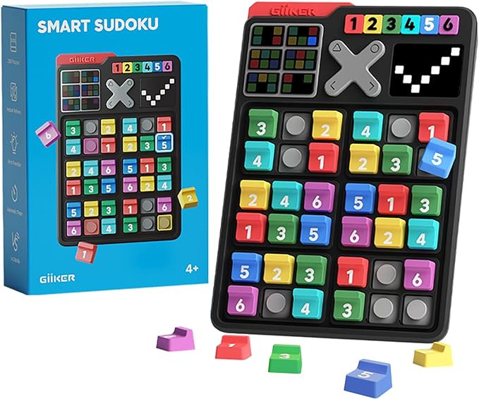 GiiKER Smart Sudoku Puzzle Games, Original 2500 Challenges Sudoku for Kids, Brain Teaser Puzzle f... | Amazon (US)