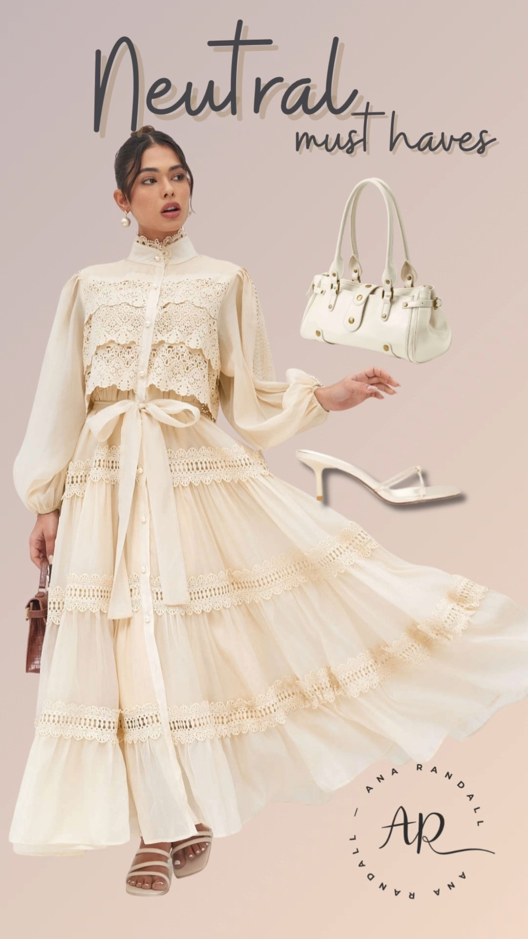 Neutral spring dress + timeless accessories 🤍✨

This romantic neutral maxi is one of those pieces that always feels elegant — feminine, flowy, and easy to style for so many occasions. Linked on my LTK 🤍

Why this look works:
• Soft lace details that add texture and dimension
• Flowy tiered silhouette that moves beautifully
• Neutral tone that pairs with everything

Styled with:
• Cream shoulder bag for a polished finish
• Minimal heels to keep the look light and elegant
• Classic pearl earrings for a timeless touch

Perfect for spring events, brunch, church, or a polished everyday look.


#LTKootd #LTKmomlife