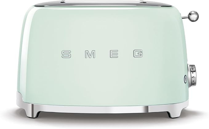 SMEG 2 Slice Toaster with 6 Presets and Defrost Function and Removable Crumb Tray TSF01PKMUS, Pin... | Amazon (US)