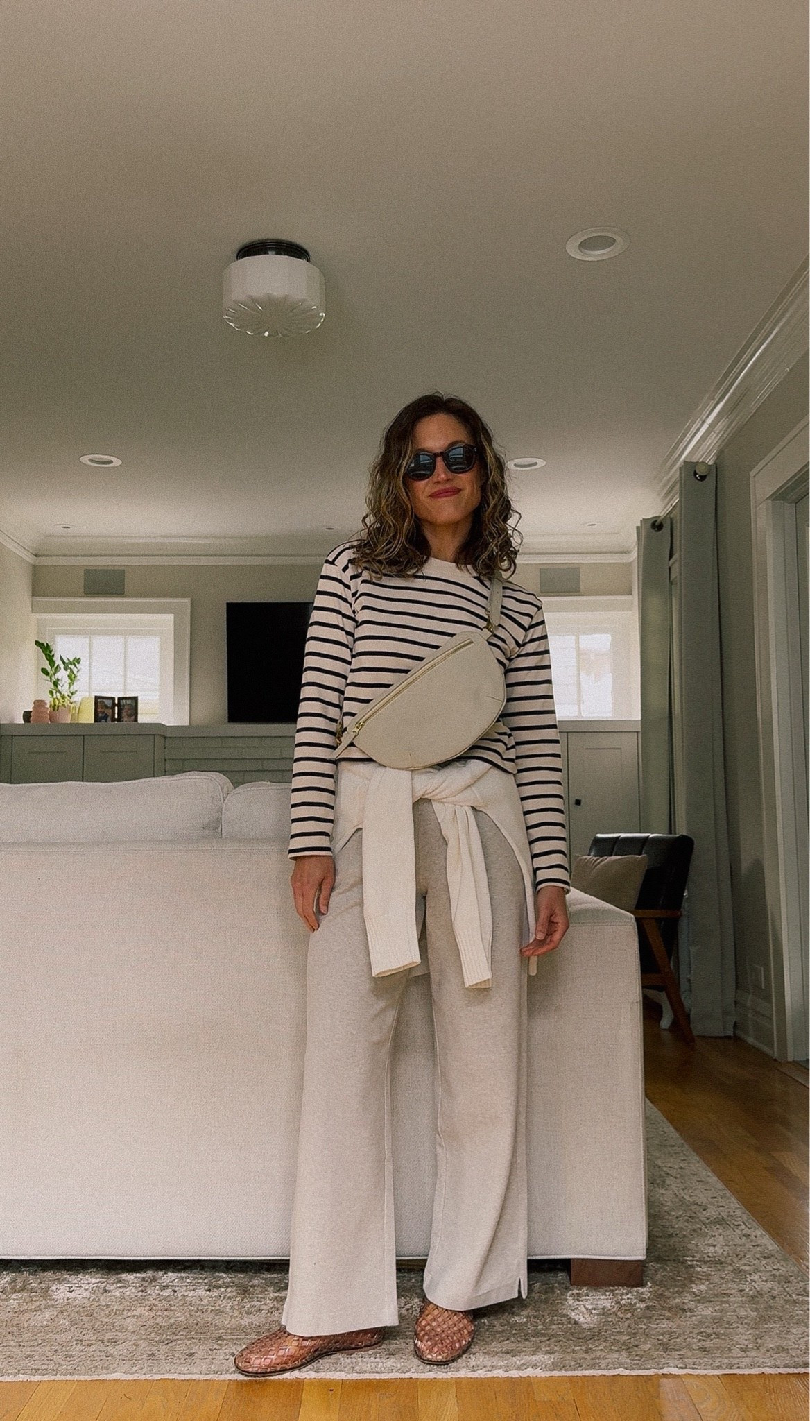 May Capsule Wardrobe // Day Six

Sèzane striped tee, XS, TTS. Quince sweater, XS, TTS for a relaxed fit. Alex Mill sweatpants, XS, TTS, petite friendly! Amazon jellies, TTS but go up if you’re a half size. Quince sunglasses and earrings. Abby Alley sling bag, ASHLEYR15 for 15% off.

#LTKOver40 #LTKmomlife #LTKootd