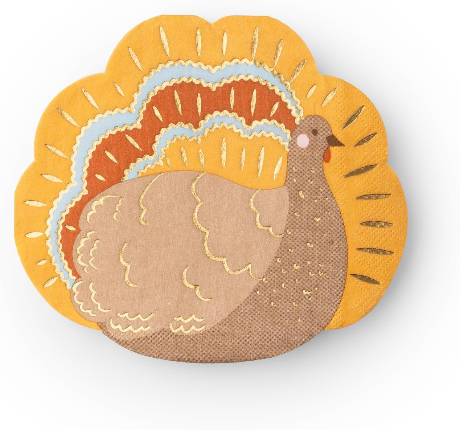 Bonjour Fete Turkey Napkins, Thanksgiving Paper Napkins, 3 Ply, 20 Pack | Amazon (US)