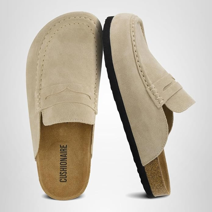 CUSHIONAIRE Fondu Genuine Leather Mule Clogs for Women, Comfortable Slip On Womens Shoes with Pen... | Amazon (US)