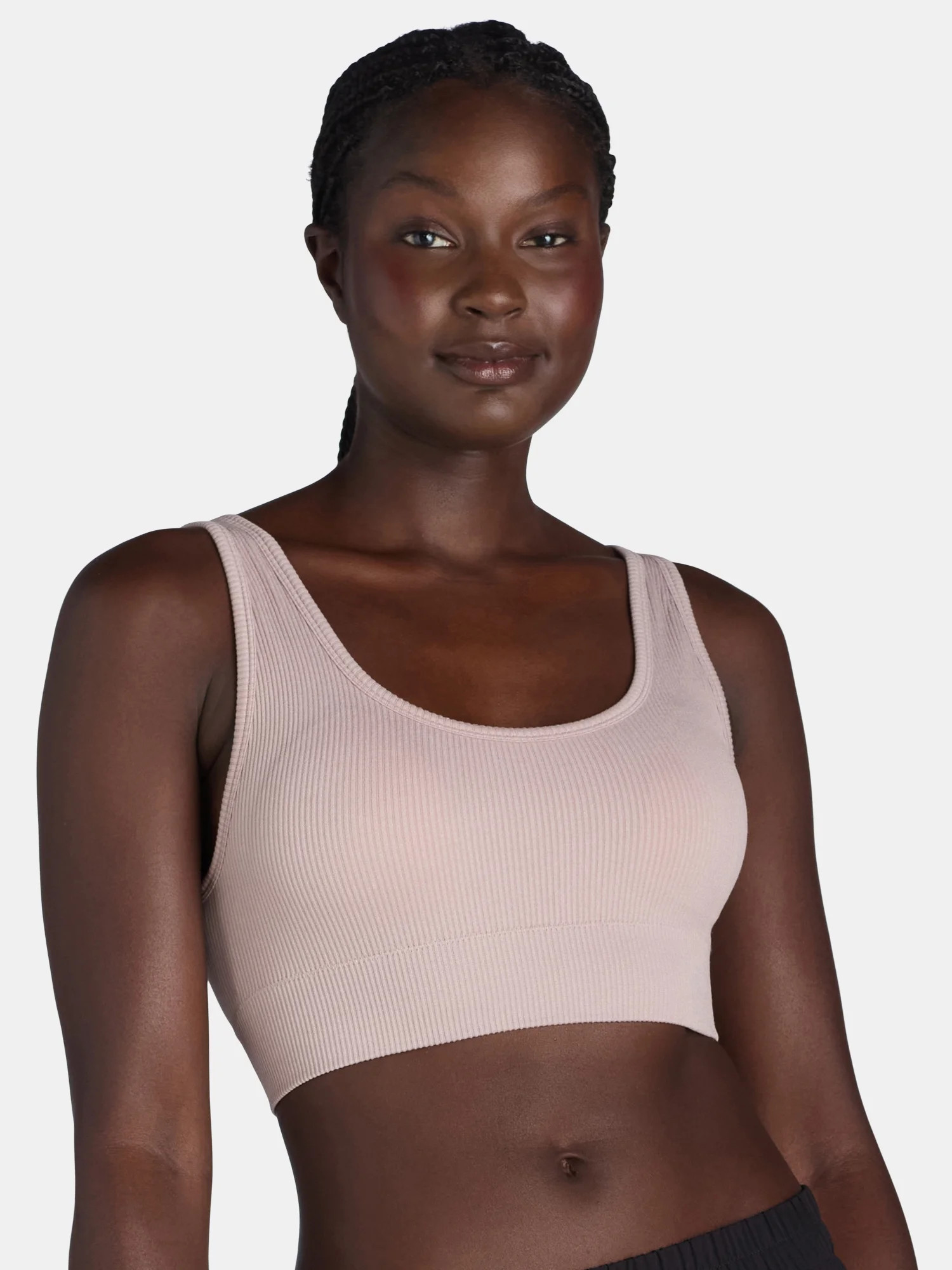 No Boundaries Double Scoop Seamless Bra, Women’s and Women’s Plus | Walmart (US)