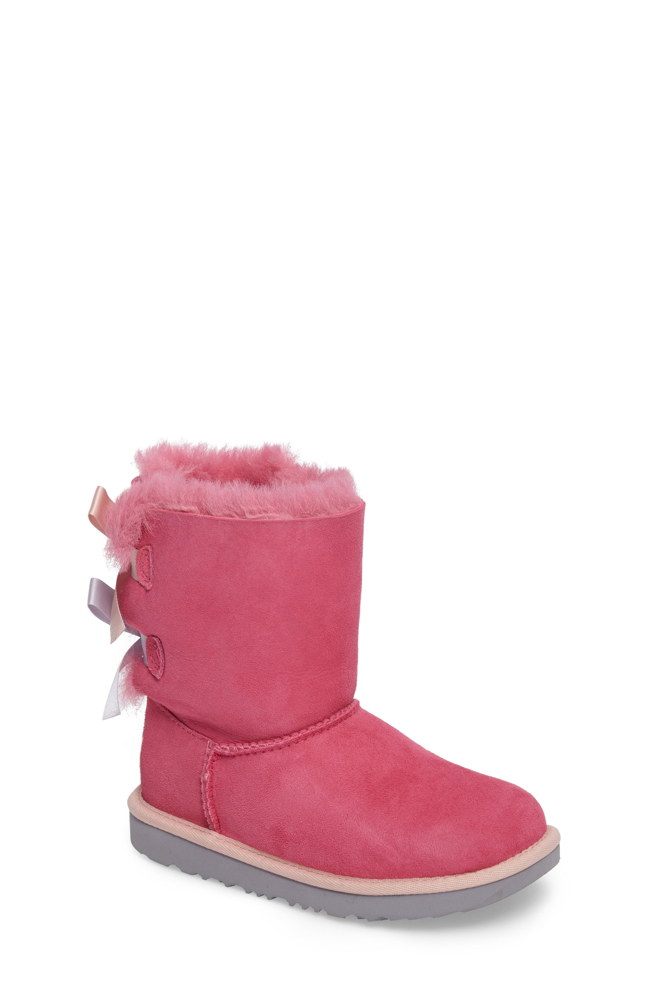 UGG® Bailey Bow II Water Resistant Genuine Shearling Boot (Walker, Toddler, Little Kid & Big Kid) | Nordstrom
