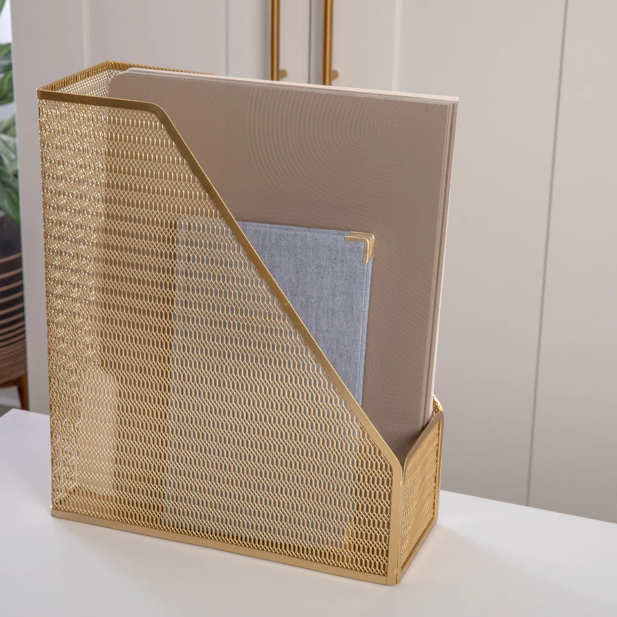 Thomas Martha Stewart Premium Single Slot Desktop File And Magazine Holder | Wayfair North America