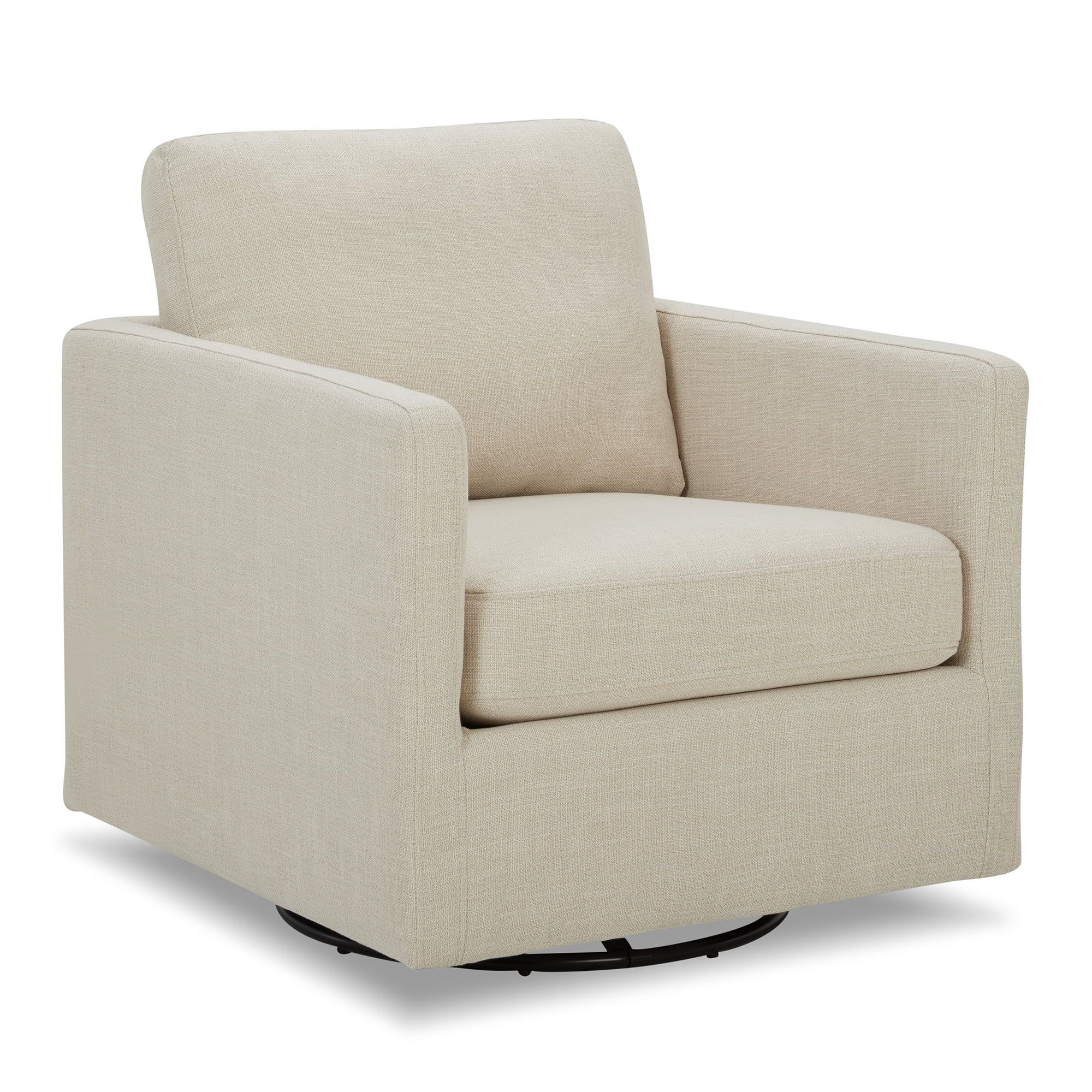 CHITA Swivel Accent Chair, Club Arm Chair, Fabric in Linen Gray - Walmart.com | Walmart (US)