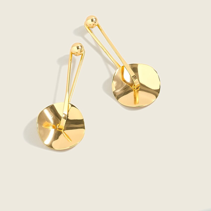 Wavy circle drop earrings | J. Crew US