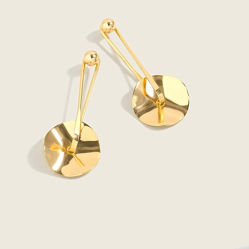 Wavy circle drop earrings | J.Crew US