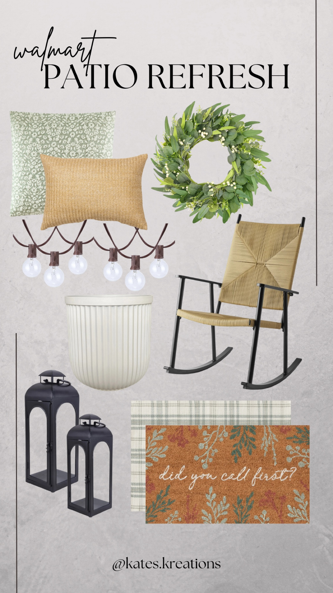 Patio refresh for spring & summer from Walmart! // outdoor decor // front porch 

#LTKHome #LTKFindsUnder100 #LTKSeasonal