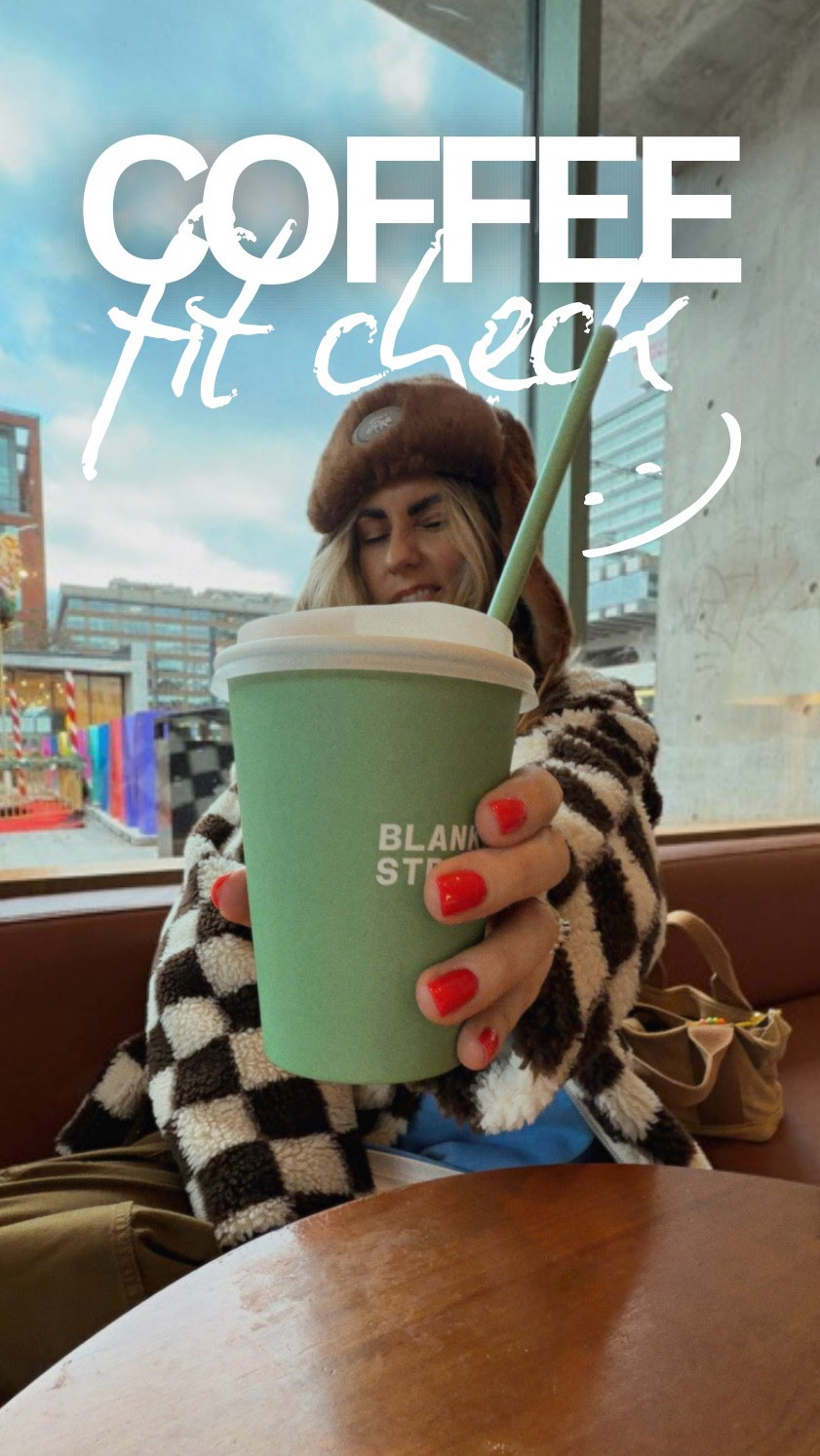 Just here for the cute mum fits & hot coffeees ALWAYS ✨🥤😛 righttttt ? 
And it wouldn’t be the same without all you gorgeous girlies !!! Love you always & HAPPY HOLIDAYS WE MADE IT !! (Nearly 😛✨🫶🏽 ) xxxx

OUTFIT DEETS ( all linked in Dec highlights ! ) 
I’m a uk 10, 5’7
Loving an oversized fit ✨🤙🏽

Checkerboard jacket £55 @thestyleattic wearing chocolate in one size ( so many other nice cols too ! )

Blue @nike sweater still out of stock but @asos have a similar cute knit £25 I got unisex size L ( both linked in Dec highlights )

Tan chinos £36 ( currently £29 on promo ) @asos wearing men’s size S 

Bag was an @vinted find but @amazonuk have similar about £15/20 linked in Dec highlights

Shoes old @nike were £25 in kids @schuh sale last year ! Did link back in Oct but pretty sure sold out now bar a size or 2! 

Fluffy Hat @vinted find from @goodv_ibes46 about £15 link in Dec highlights !! 

Coffee @blankstreet Manchester 💚

#mumstyle #coffeeshopvibes #grwm #surferstyle