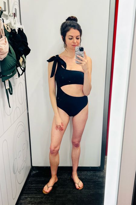 Love this flirty one-piece from Target! Fits TTS 

#target #swim #summerfashion

#LTKswim #LTKSeasonal #LTKunder50