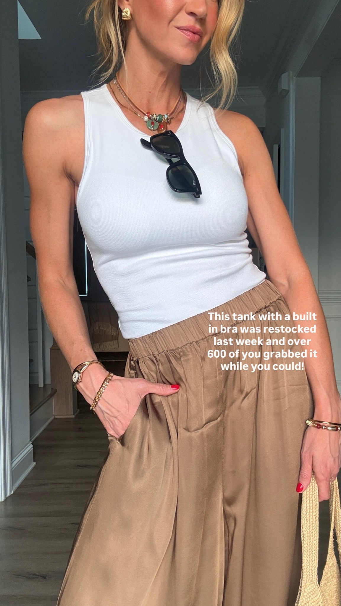 Tank + silk balloon pants combo!

#LTKootd #LTKgrwm #LTKSeasonal