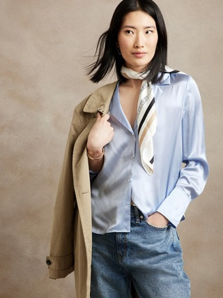 Silk Resort Shirt | Banana Republic (US)