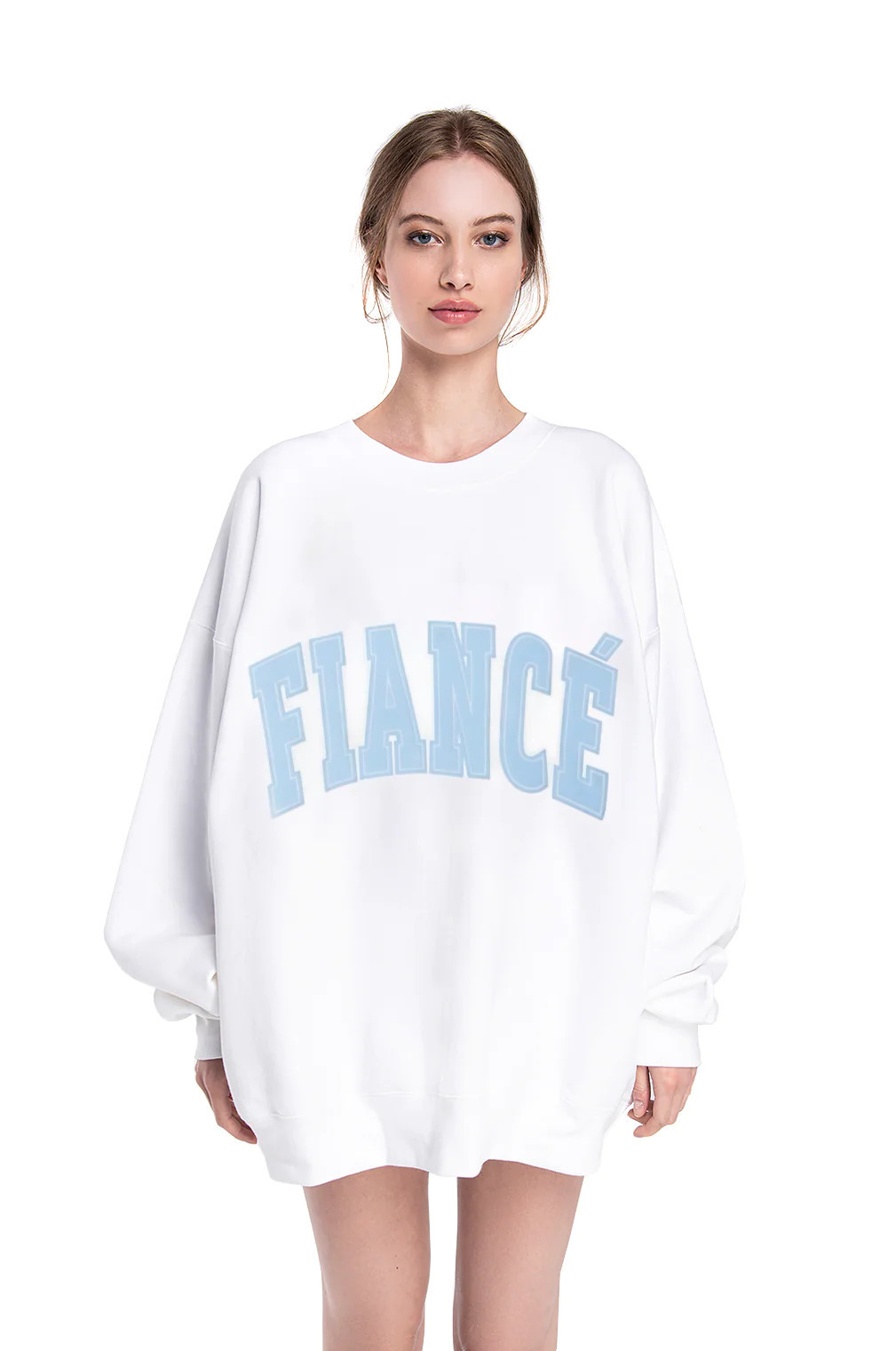 FIANCE SWEATSHIRT WHITE/LT BLUE | The Bar