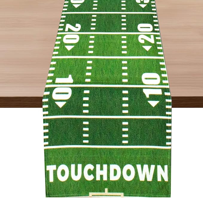 Football Table Runner, Football Party Decorations, American Football Court Table Runner, Linen To... | Amazon (US)