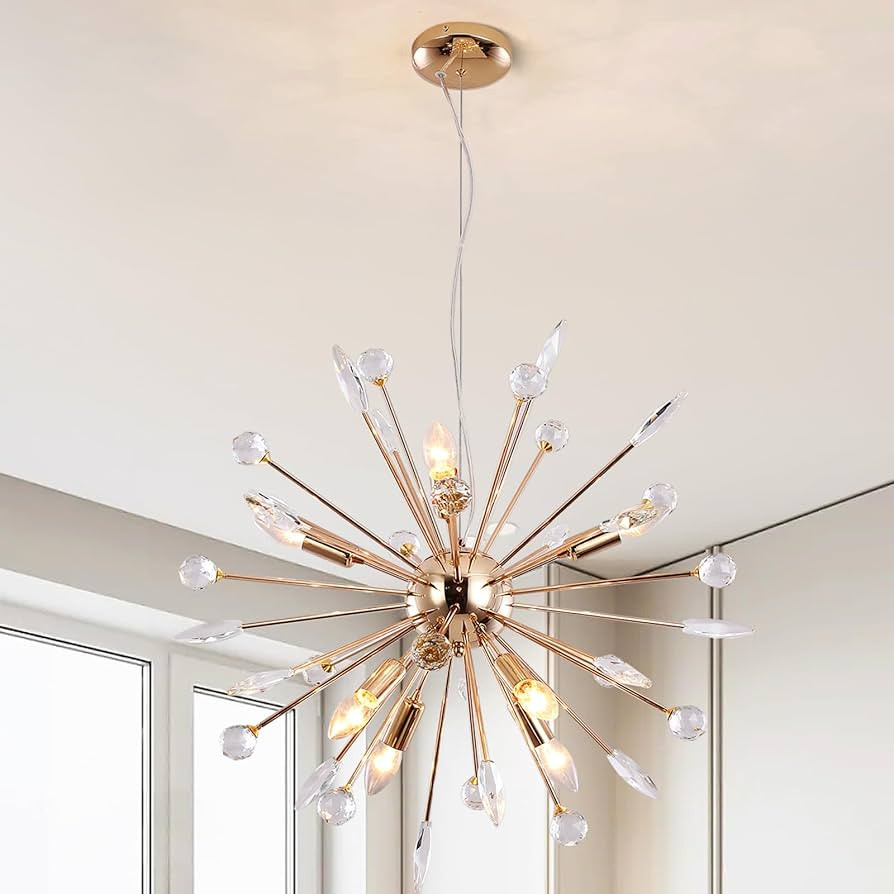 Eoodis Sputnik Chandelier, 8-Light Firework Chandeliers Lamp Modern Satellite Ceiling Pendant Lig... | Amazon (CA)