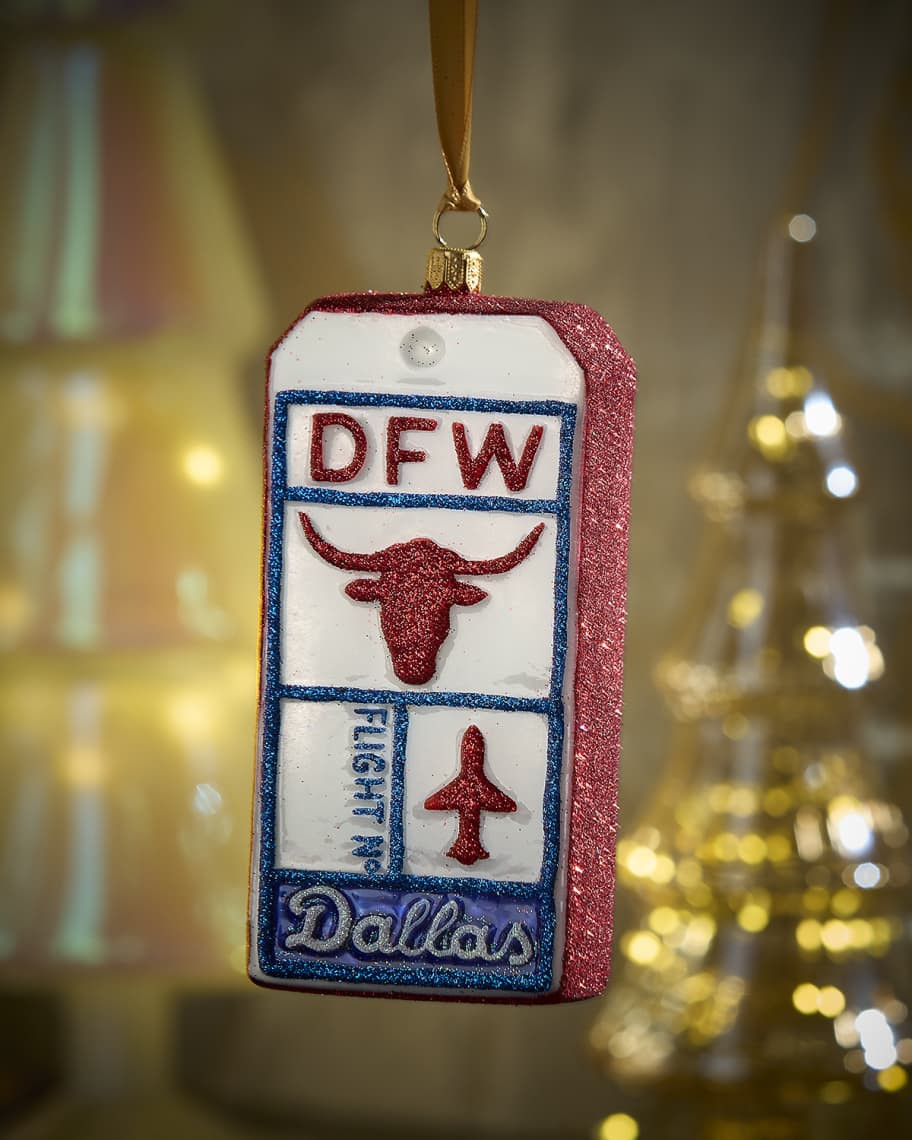Joy To The World Collectibles Dallas Luggage Tag Christmas Ornament | Neiman Marcus