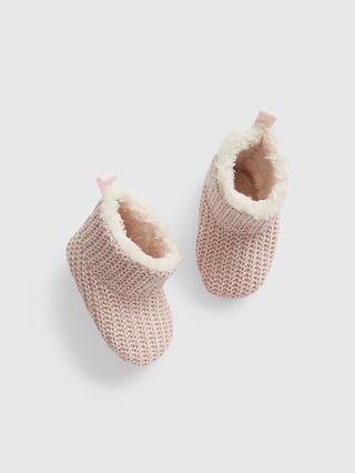 Baby Sherpa-Lined Booties | Gap (US)